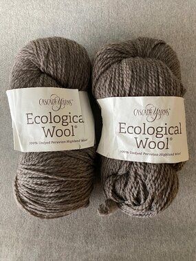 NWT Cascade Yarns Ecological Wool Colour 8049 Tarnish Lot of 2